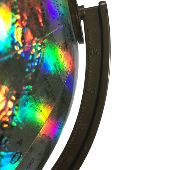 Vintage Replogle World Prism Series 12 Inch Diameter Raised Geography Globe - Picture 14 of 16